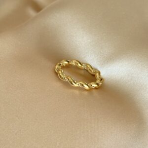 Unaza “Golden Twist”